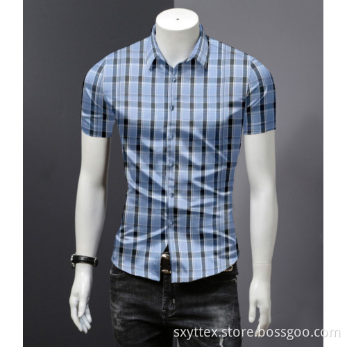 Shirt Use Check Fabric Yarn Dyed